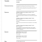 Resume Templates In Pdf   Free For Download   Wise With Free Printable Resume Templates