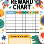 Rewards Chart Printable   20+ Free Templates!   World Of Printables Intended For Free Printable Charts For Kids