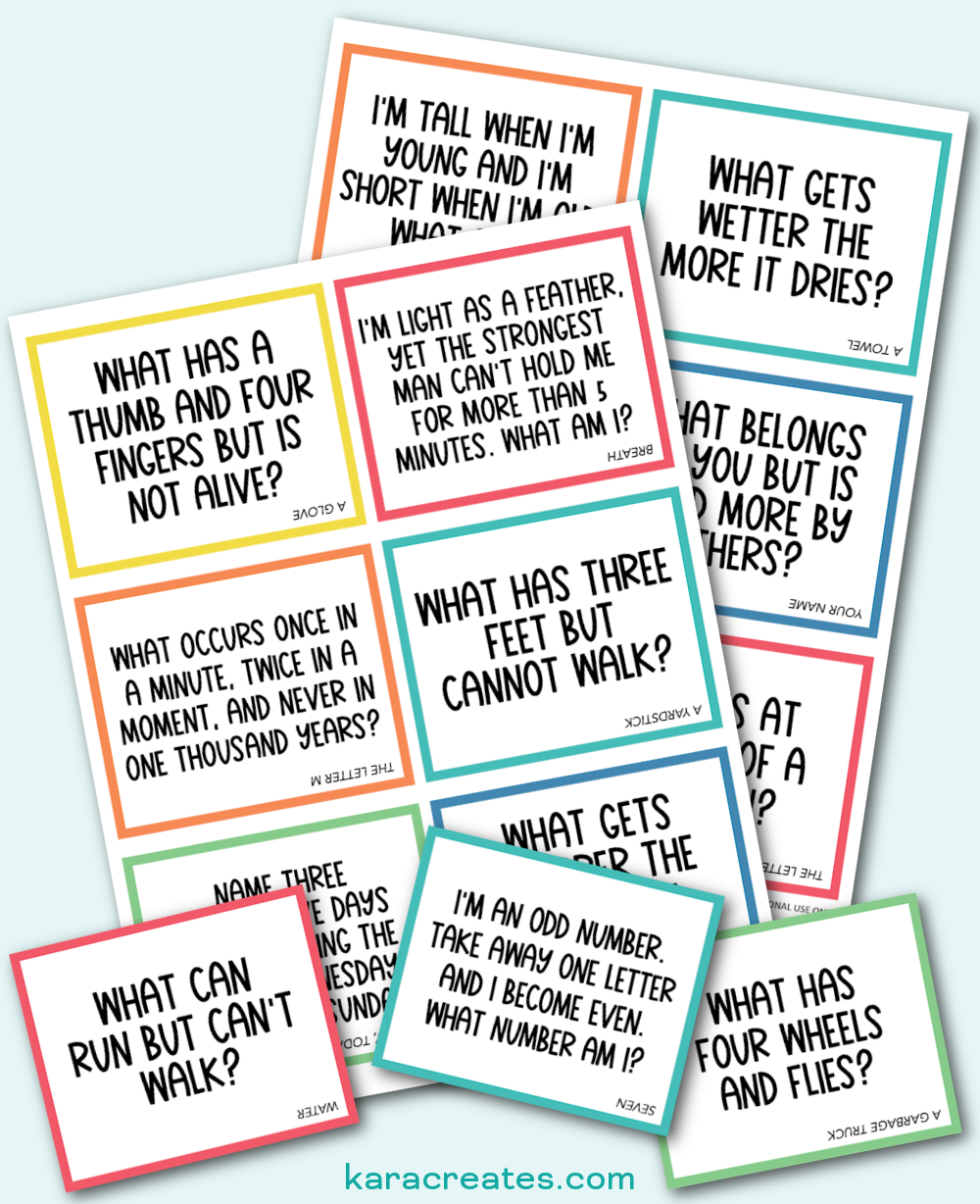 Riddle Lunchbox Notes with regard to Free Printable Riddles