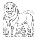 Roar Into Summer Fun: Free Printable Lion Coloring Page! Regarding Free Printable Picture Of A Lion