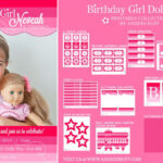 Ruff Draft: Diy Tissue Paper Flower From Our Birthday Girl Doll Inside American Girl Party Invitations Free Printable