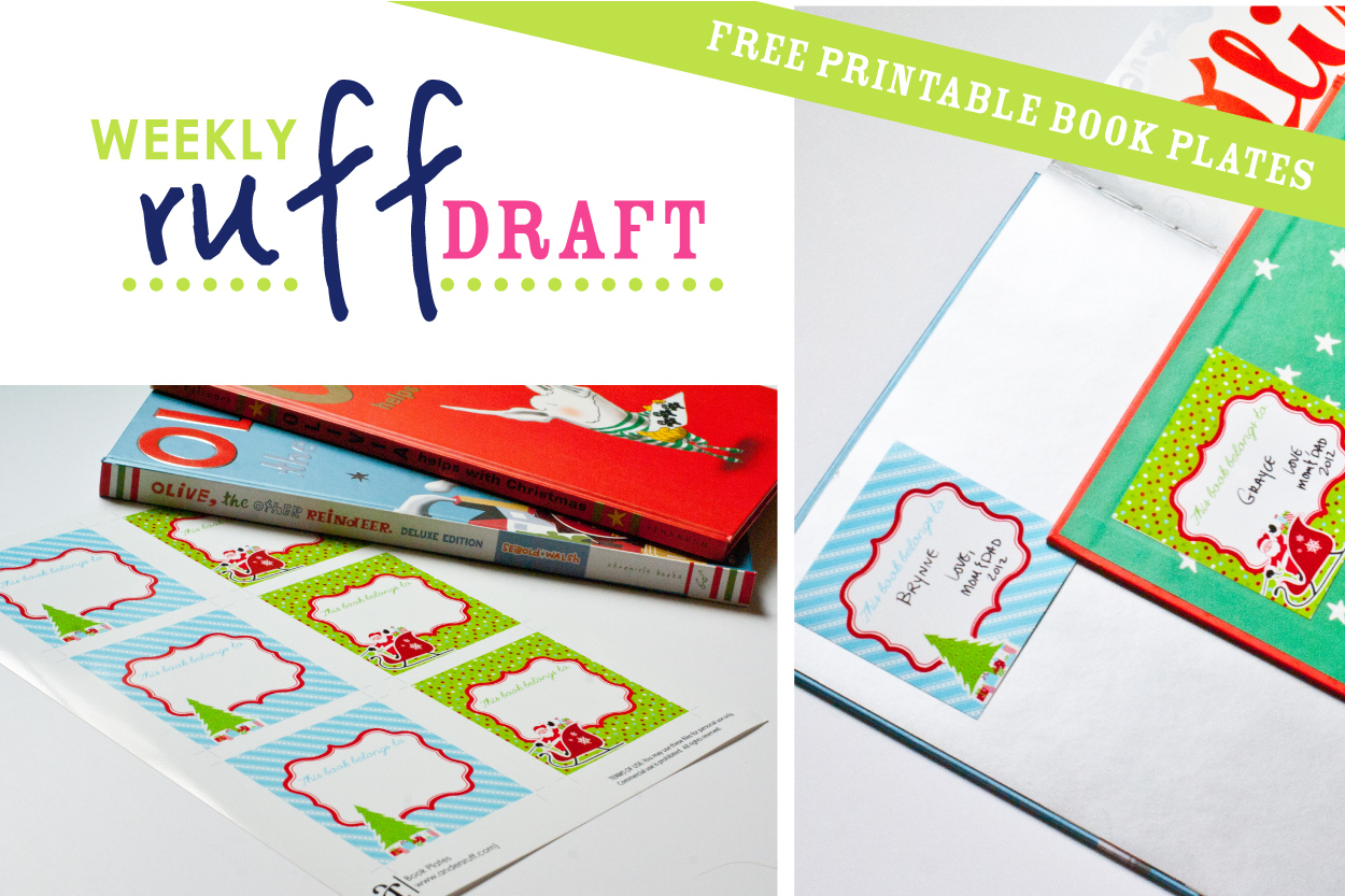 Ruff Draft: Free Printable Book Plates For Christmas - Anders Ruff intended for Free Printable Christmas Bookplates