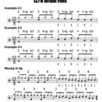 S] New Free Sheet Music Showing You Three Easy 12/8 Drum Fills For With Free Printable Drum Sheet Music