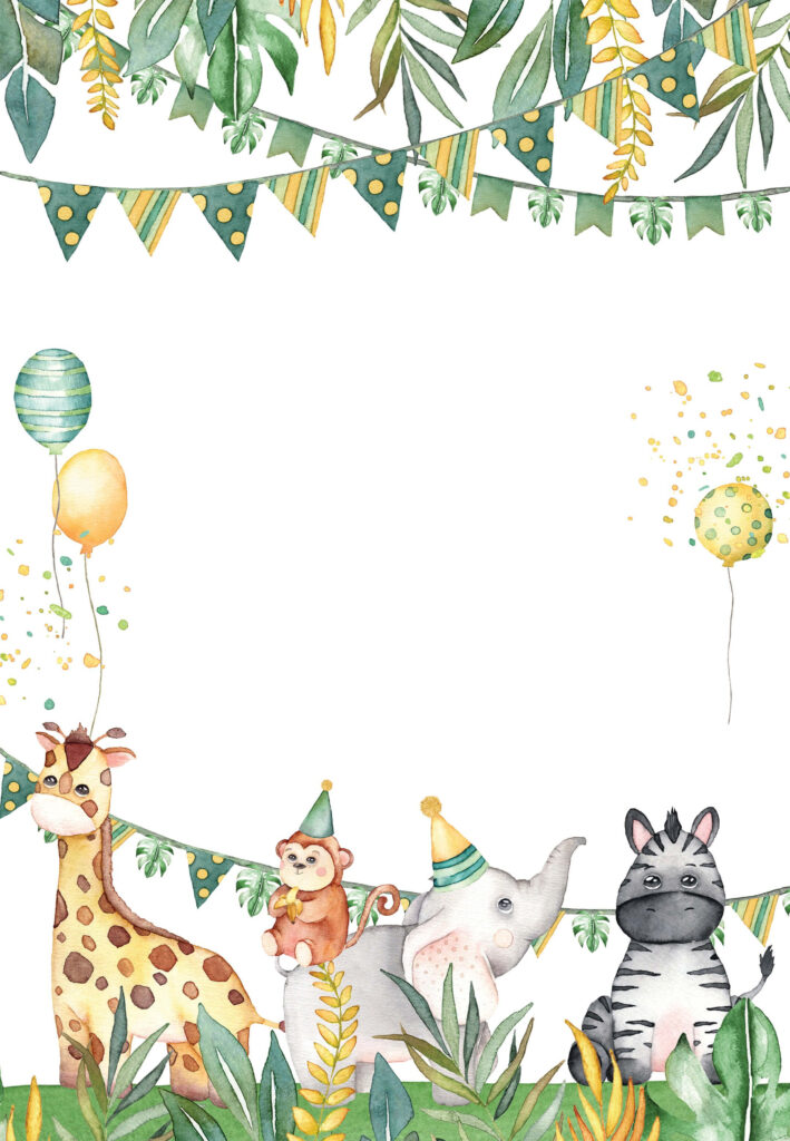 Safari Animal 1St Birthday Invitation Template | Greetings Pertaining To Jungle Theme Birthday Invitations Free Printable Safari Animal 1St Birthday Invitation Template | Greetings Pertaining To Jungle Theme Birthday Invitations Free Printable