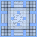 Samurai Sudoku Grid   10 Free Pdf Printables | Printablee Throughout Free Printable Samurai Sudoku