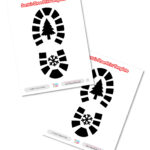 Santa&<h2>039;S Shoe Print Template   Printable   7 Days Of Play Pertaining To Free Printable Shoe Print Template