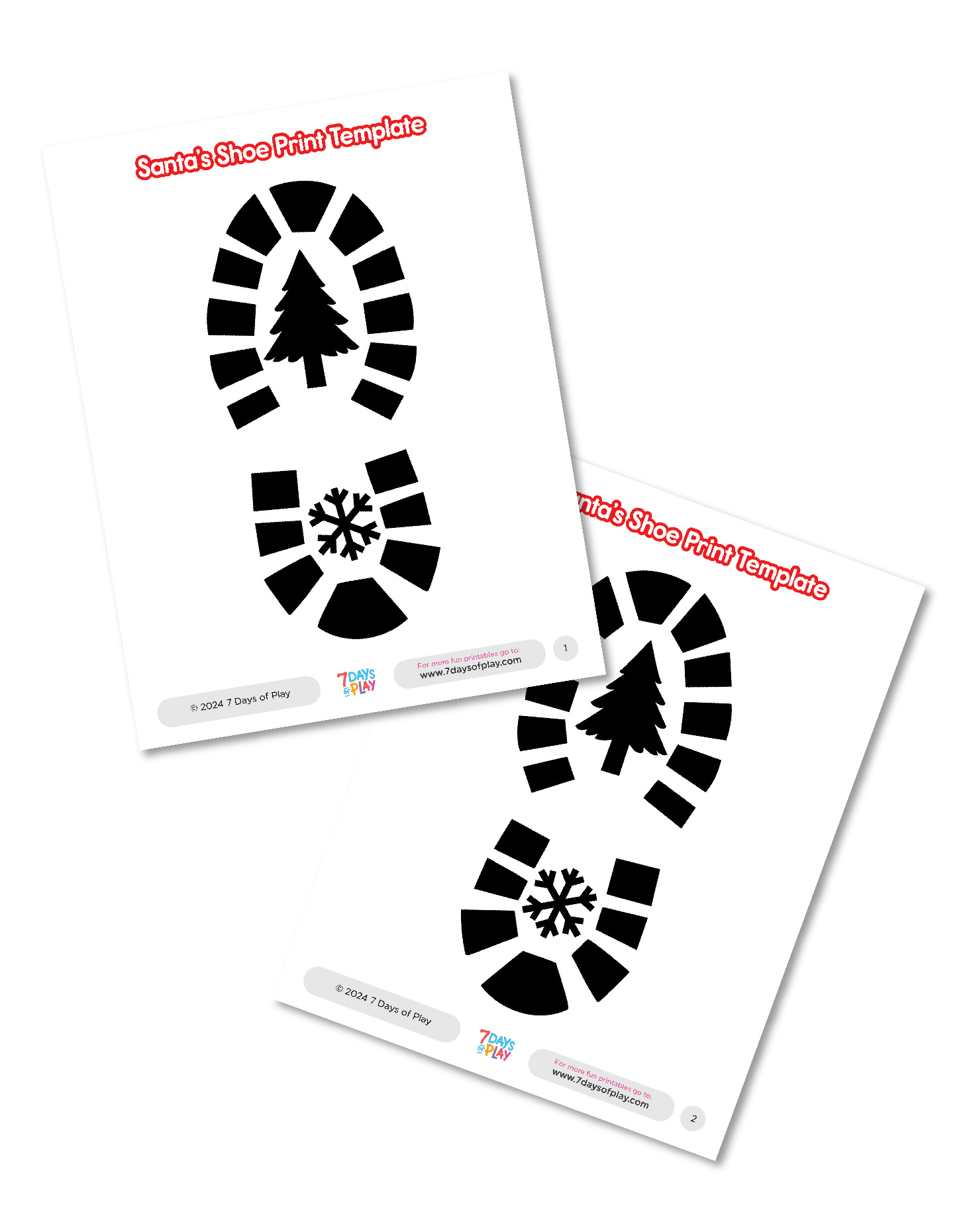 Santa&amp;</p>
<h2>039;S Shoe Print Template - Printable - 7 Days Of Play pertaining to Free Printable Shoe Print Template