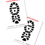 Santa&<h2>039;S Shoe Print Template   Printable   7 Days Of Play With Regard To Free Printable Shoe Print Template