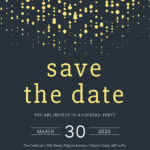 Save The Date Party Invitation Template In Publisher, Illustrator Regarding Free Printable Save The Date Invitation Templates