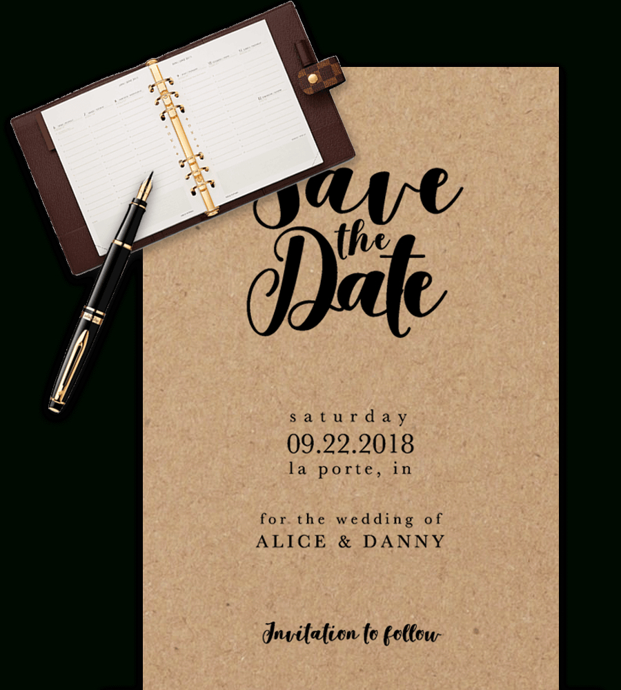 Save The Date Templates For Word [100% Free Download] Within Free Printable Save The Date Invitation Templates