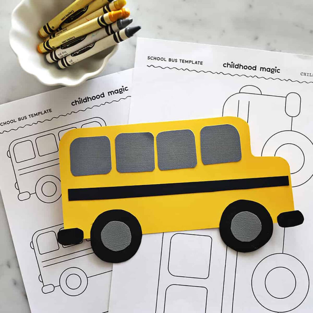 School Bus Template   Intended For Free Printable School Bus Template