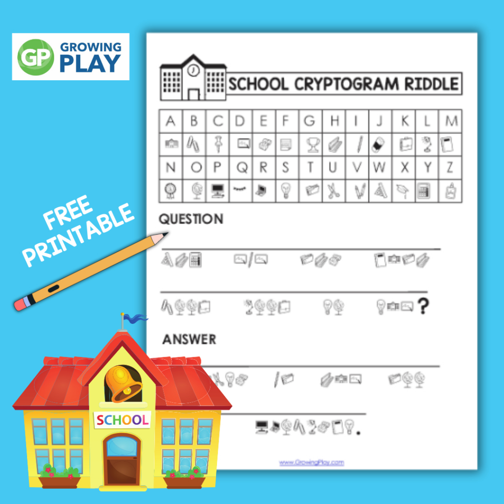 School Cryptogram Puzzle Free Printable Growing Play With Free Printable Cryptograms With Answers School Cryptogram Puzzle Free Printable Growing Play With Free Printable Cryptograms With Answers