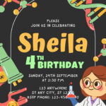 Science Lab Adventure Birthday Invitation Templates Pertaining To Free Printable Science Birthday Party Invitations