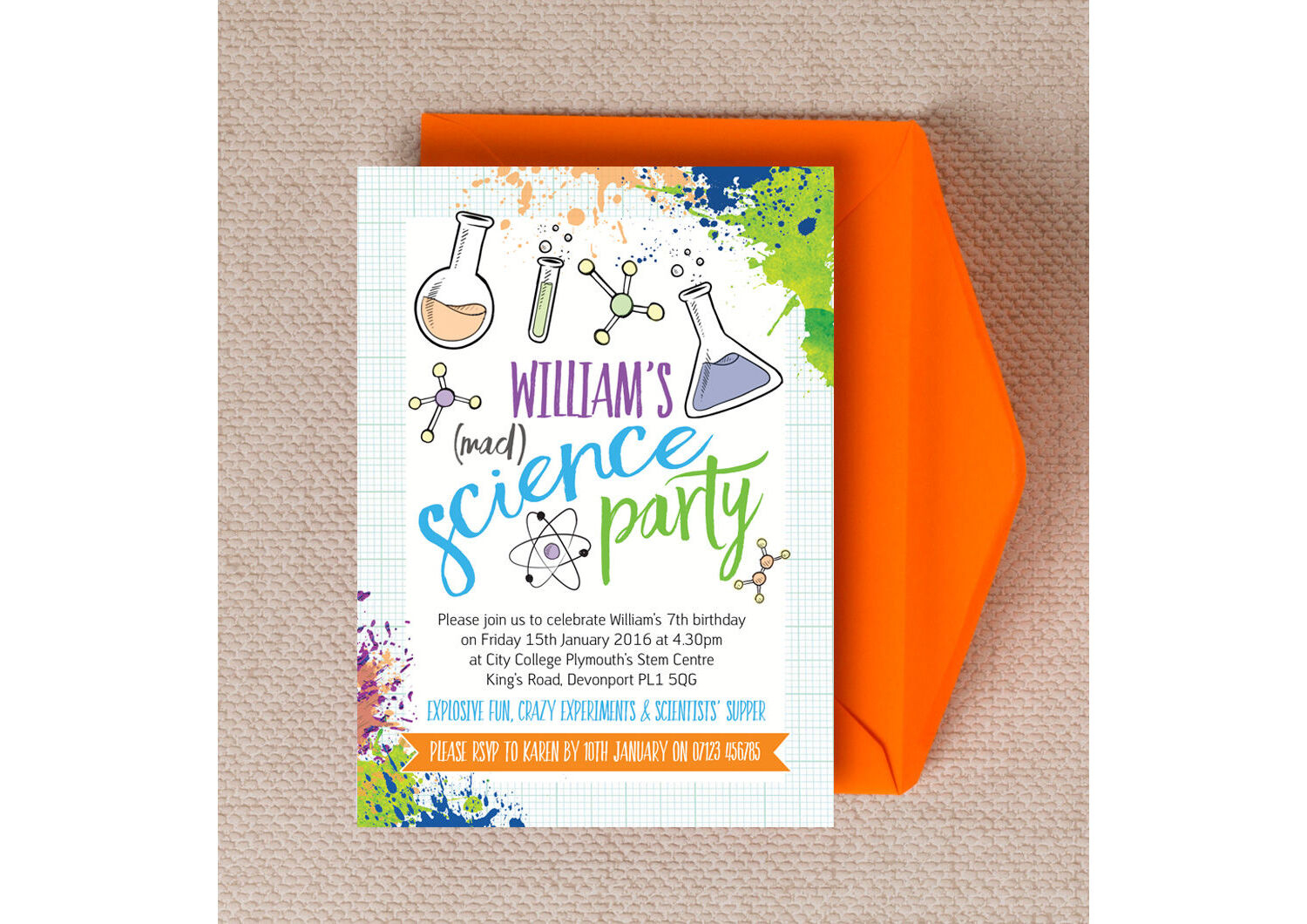 Science Party Invitation in Free Printable Science Birthday Party Invitations