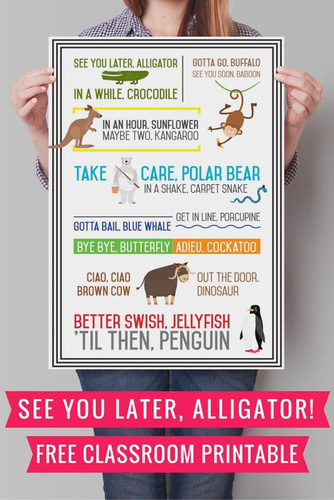 See You Later Alligator {Free Printable} Within See You Later Alligator Free Printable See You Later Alligator {Free Printable} Within See You Later Alligator Free Printable