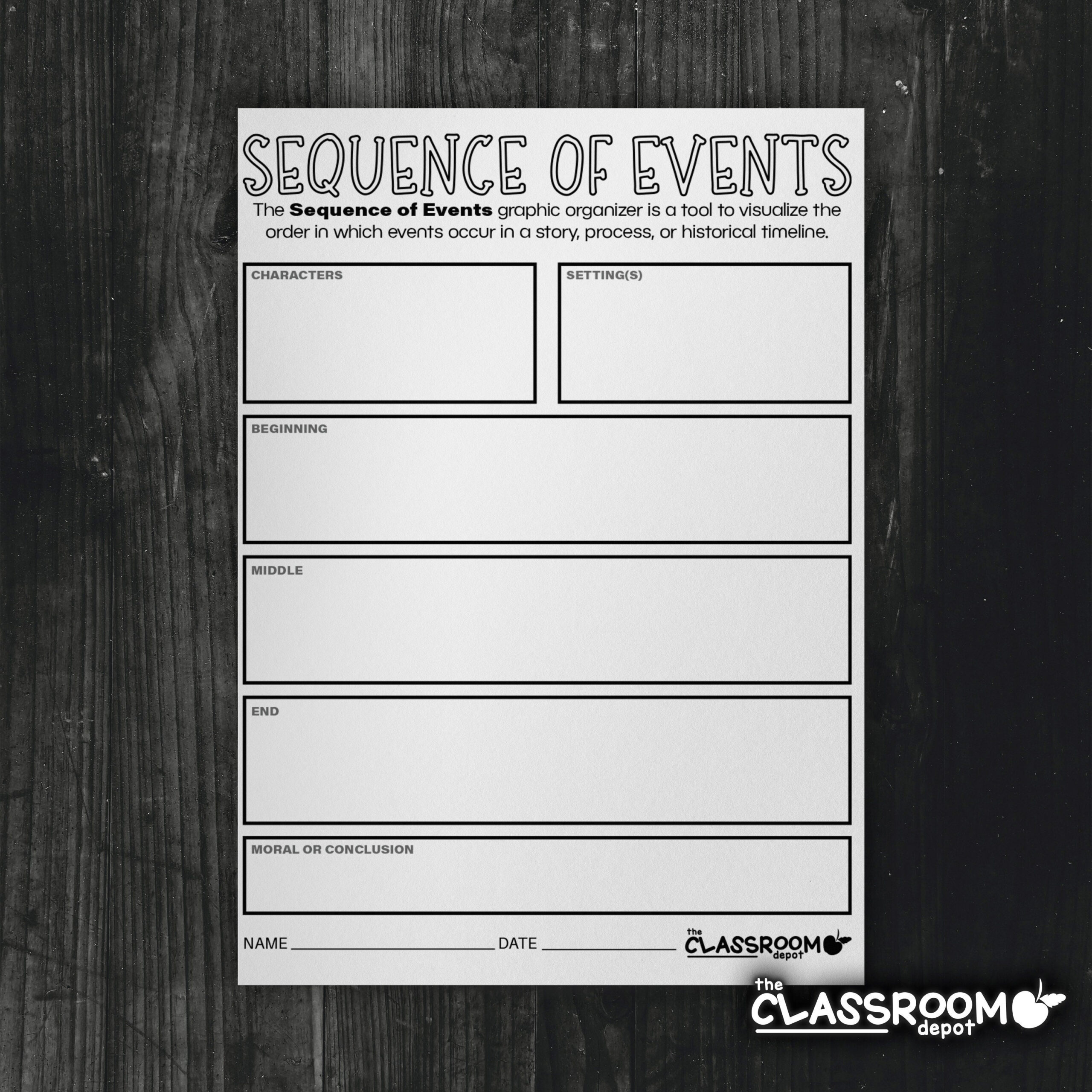 Sequence Of Events Graphic Organizers Reading Comprehension for Free Printable Sequence Of Events Graphic Organizer