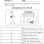 Sequencing Events Activity Worksheet For 1St Grade (Free Printable) Intended For Free Printable Sequencing Worksheets For Kindergarten