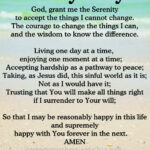 Serenity Prayer Pdf Archives   Courageous Christian Father Throughout Free Printable Serenity Prayer