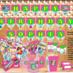 Shopkins Themed Party Kit Instant Download   Etsy   Worksheets Library Within Shopkins Banner Printable Free