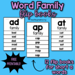 Short A Word Family Flip Books   Teaching Mama In Free Printable Word Family Mini Books