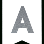 Silver Free Printable Banner Letters   Paper Trail Design Within Free Printable Banner Letters