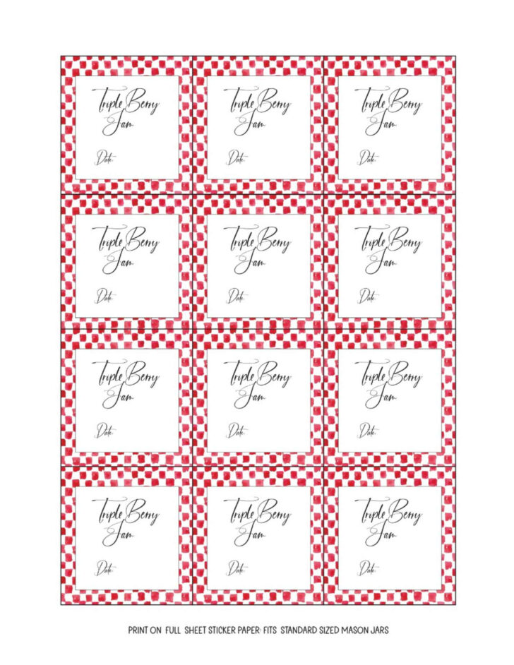 Free Printable Labels For Jars