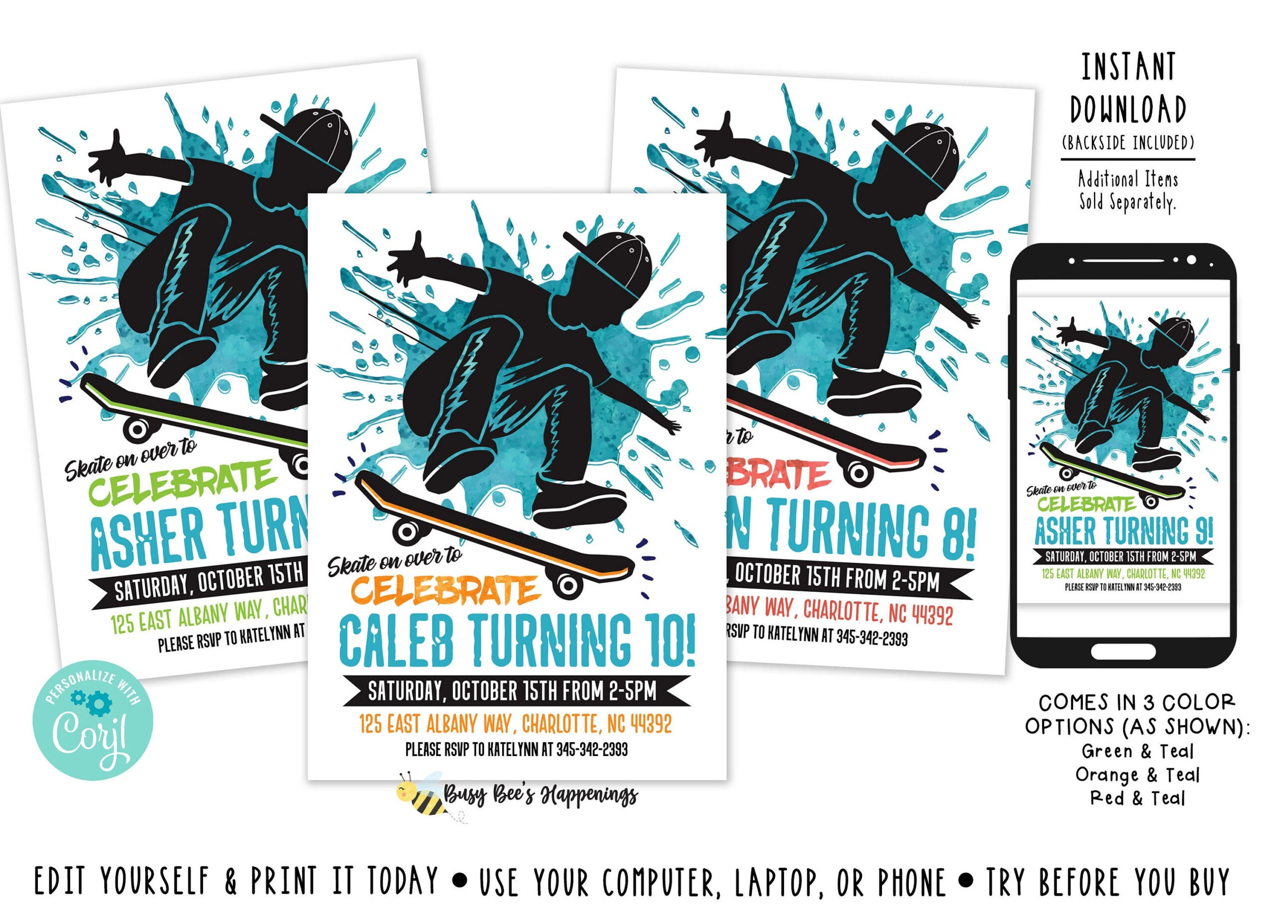 Skateboard Birthday Invitation Skateboard Invite Skateboarding for Free Printable Skateboard Birthday Party Invitations