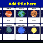 Solar System Posters: Customize & Print | Storyboard That Regarding Solar System Charts Free Printable