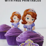 Sophia The First Blueberry Princess Cupcakes Regarding Free Printable Sofia Cupcake Toppers
