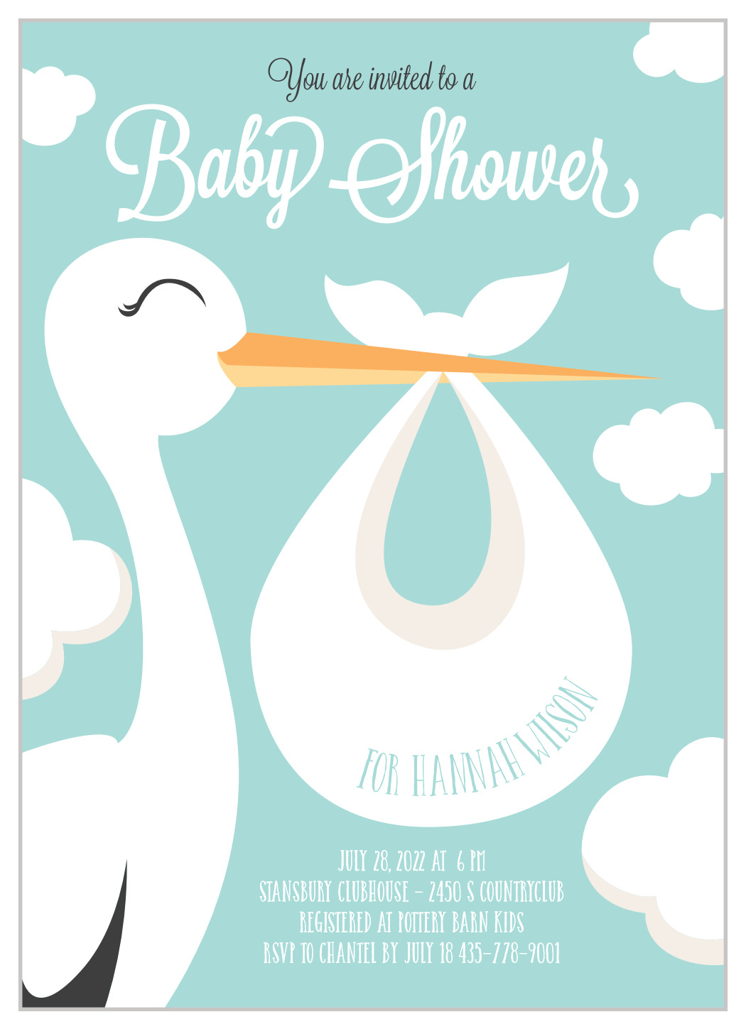 Special Stork Baby Shower Invitationsbasic Invite pertaining to Free Stork Party Invitations Printable