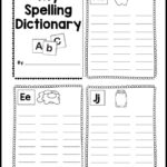Spelling Dictionary {Personal Word Wall And Student Spelling Sight Inside My Spelling Dictionary Printable Free