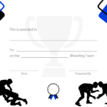 Sports Award Certificates: Free And Customizable Designs | Signup With Free Printable Wrestling Certificates