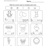 Spring Phonics Worksheet   Free Printable, Digital, & Pdf Inside Free Printable Spring Worksheets For Kindergarten