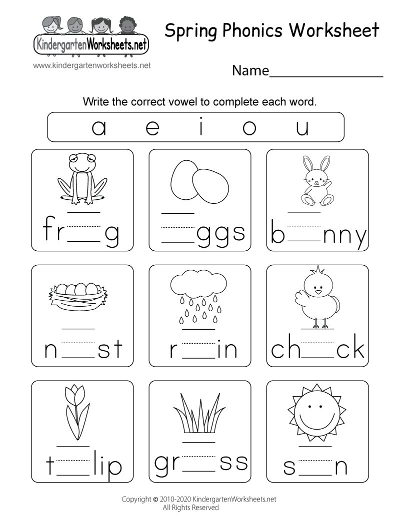 Spring Phonics Worksheet - Free Printable, Digital, &amp;amp; Pdf inside Free Printable Spring Worksheets For Kindergarten