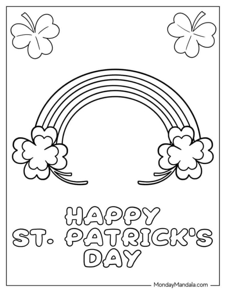 Free Printable Saint Patrick Coloring Pages