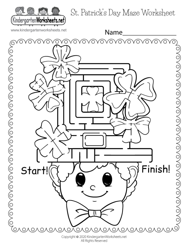 St. Patrick&<h2>039;S Day Maze Worksheet Free Printable, Digital, & Pdf For Free Printable St Patrick Day Worksheets St. Patrick&<h2>039;S Day Maze Worksheet Free Printable, Digital, & Pdf For Free Printable St Patrick Day Worksheets