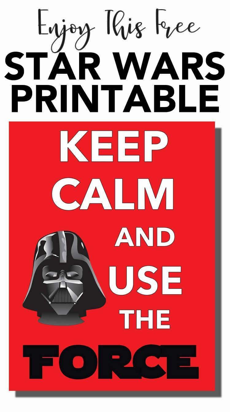 Star Wars - Free Printable Wall Art throughout May the Force Be with You Free Printable
