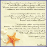 Starfish Story: 35 Ideas To Save Today From "Starfish Story With Starfish Story Printable Free