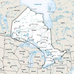 Stock Vector Map Of Ontario | One Stop Map Throughout Free Printable Map Of Ontario