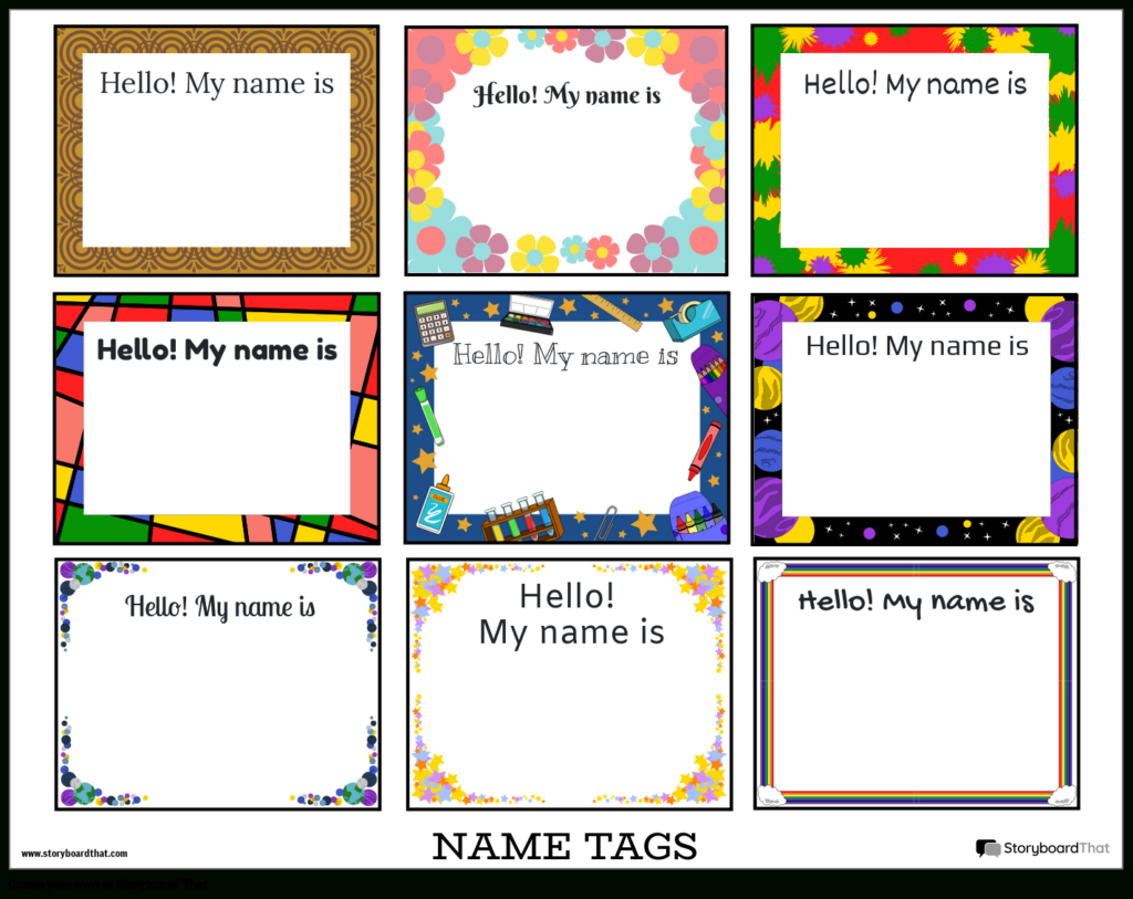 Storyboard That: Create Custom Name Tags Online In 2025 For Free Printable Name Tags For Teachers Storyboard That: Create Custom Name Tags Online In 2025 For Free Printable Name Tags For Teachers