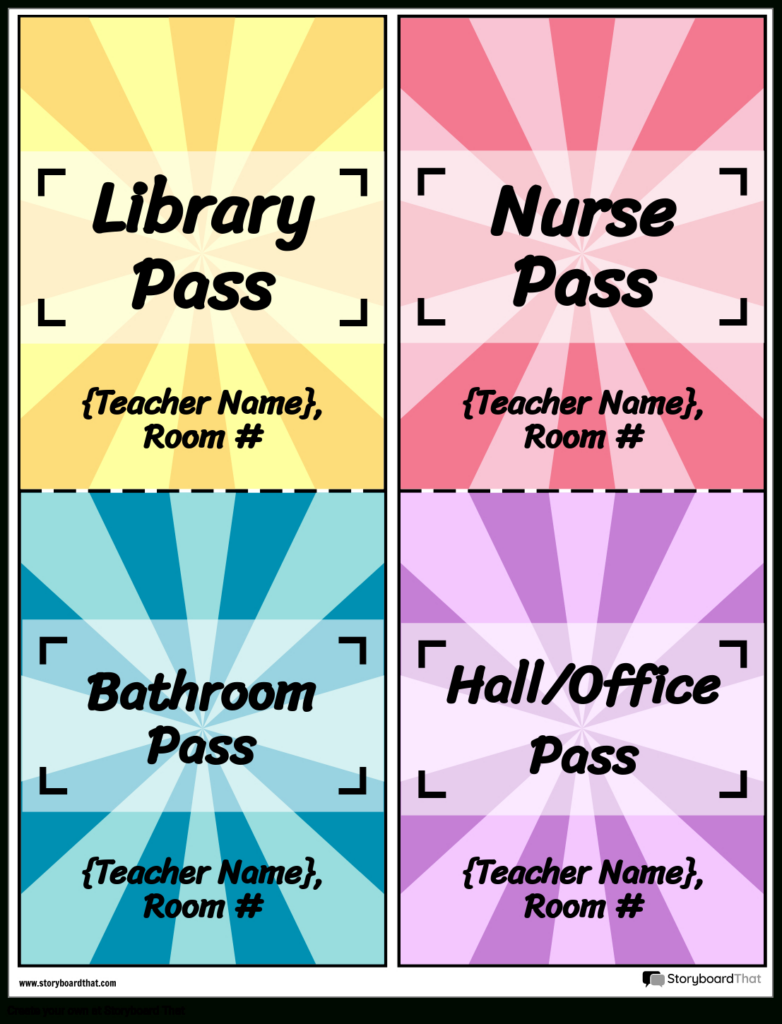 Storyboard That: Free Printable Hall Passes For Classrooms Regarding Free Printable Hall Pass Template Storyboard That: Free Printable Hall Passes For Classrooms Regarding Free Printable Hall Pass Template