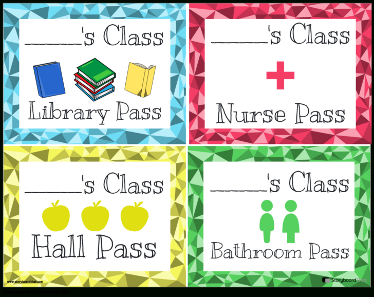Free Printable Hall Pass Template