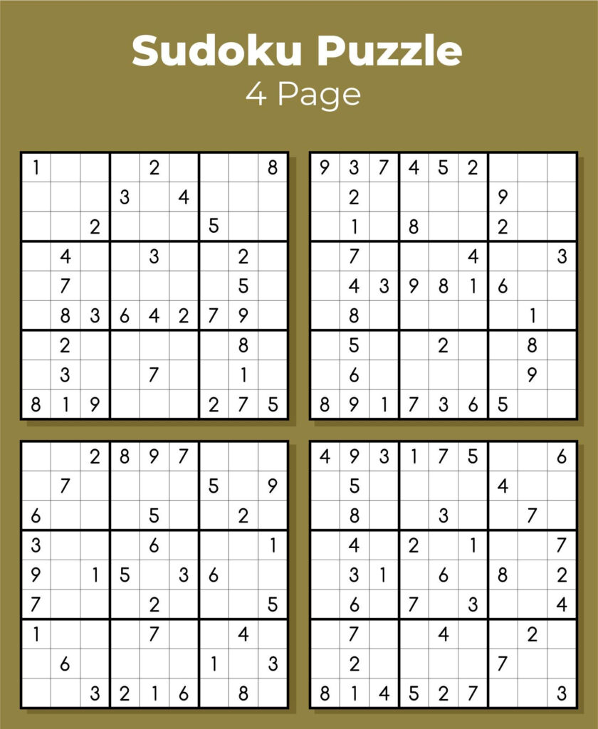 Sudoku Puzzles To Print 10 Free Pdf Printables | Printablee Pertaining To Free Printable Sudoku 4 Per Page Sudoku Puzzles To Print 10 Free Pdf Printables | Printablee Pertaining To Free Printable Sudoku 4 Per Page