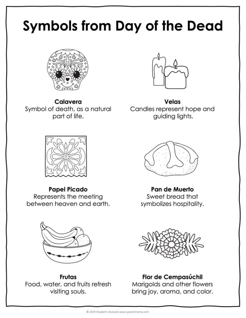 Sugar Skull Coloring Pages And Masks For Día De Muertos Regarding Free Printable Day Of The Dead Worksheets Sugar Skull Coloring Pages And Masks For Día De Muertos Regarding Free Printable Day Of The Dead Worksheets