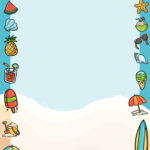 Summer Border Clip Art   10 Free Pdf Printables | Printablee Within Free Printable Summer Borders