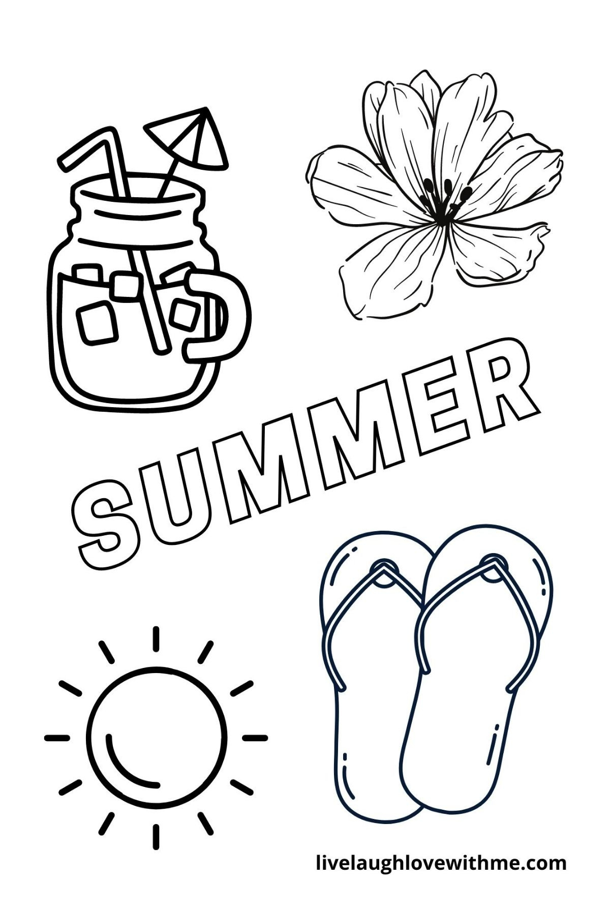 Summer Coloring Pages Free Printable - Live Laugh Love with regard to Free Printable Summer Pictures