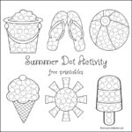 Summer Dot Activity {Free Printables}   The Resourceful Mama In Do A Dot Art Pages Free Printable