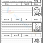 Summer Scrambled Sentences Center | Their Sentence Within Free Printable Scrambled Sentences Worksheets
