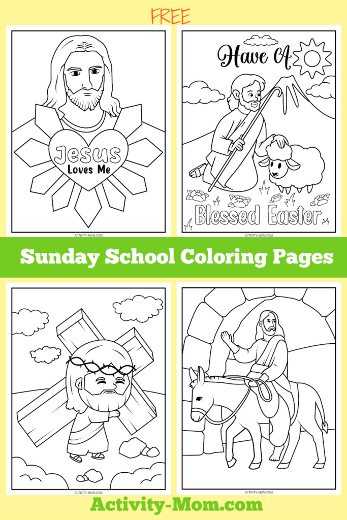 Sunday School Coloring Pages (Free Printable) The Activity Mom Intended For Free Printable Sunday School Lessons For Kids Sunday School Coloring Pages (Free Printable) The Activity Mom Intended For Free Printable Sunday School Lessons For Kids