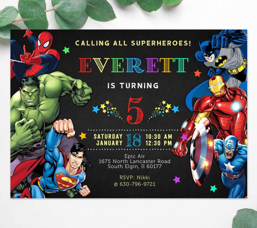 Superhero Birthday Party Invitation Edit Yourself Online Now In Free Printable Superhero Birthday Invitation Templates Superhero Birthday Party Invitation Edit Yourself Online Now In Free Printable Superhero Birthday Invitation Templates